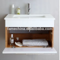 China cheap bathroom furniture single sink bamboo bathroom vanity